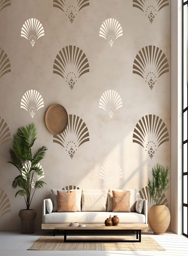 StenCart Light Burst Pack of 2 Stencil for Wall Painting Home DIY Reusable Wall Stencil Design for Wall Decoration (16-inch x 24 inch) - Combo of 2 - Image 4